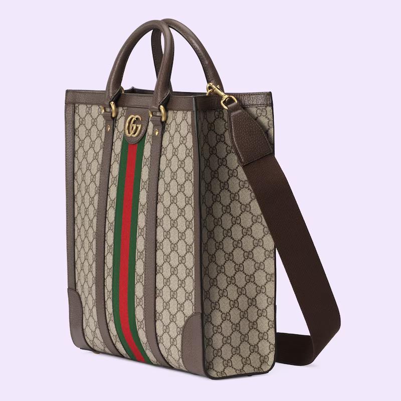 Túi Gucci Ophidia Medium Tote Bag Nam Màu Da Nâu