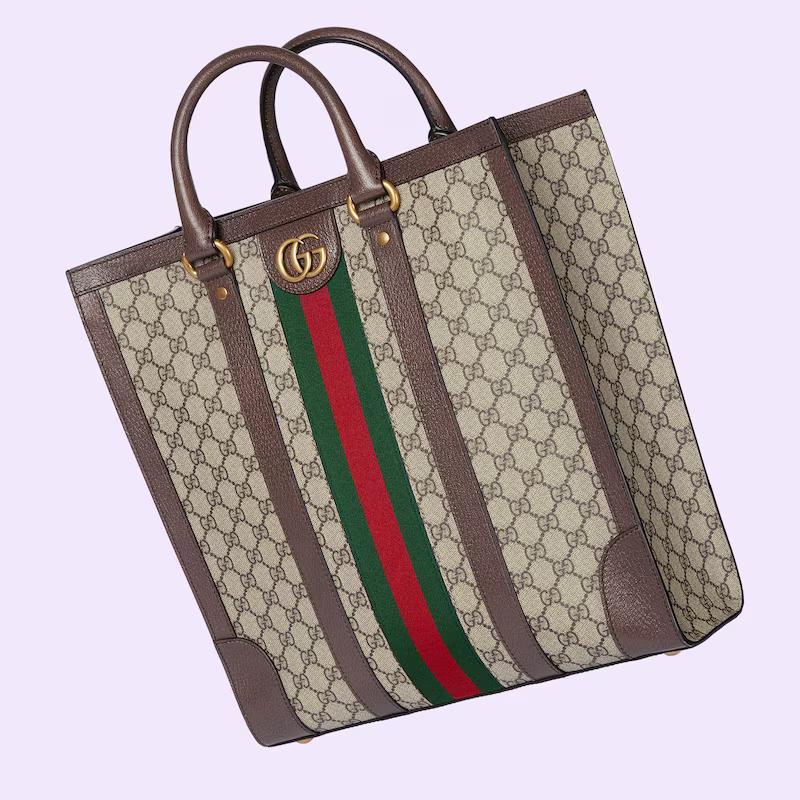 Túi Gucci Ophidia Medium Tote Bag Nam Màu Da Nâu