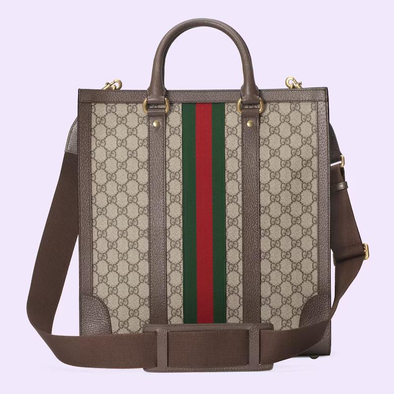 Túi Gucci Ophidia Medium Tote Bag Nam Màu Da Nâu