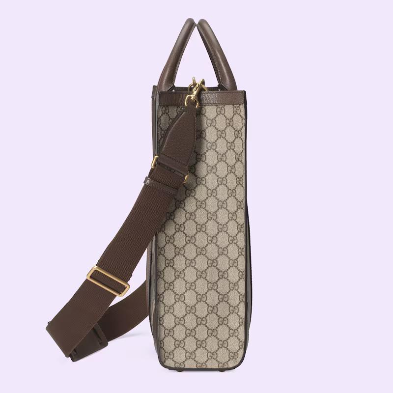 Túi Gucci Ophidia Medium Tote Bag Nam Màu Da Nâu