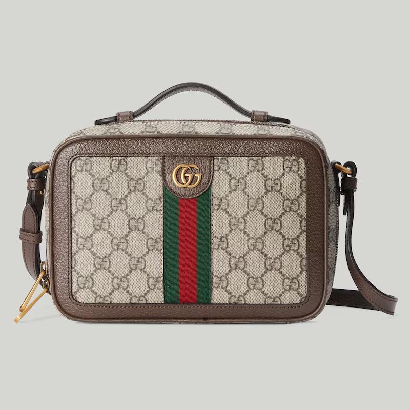 Túi Gucci Ophidia Small Shoulder Bag With Web Nam Màu Da