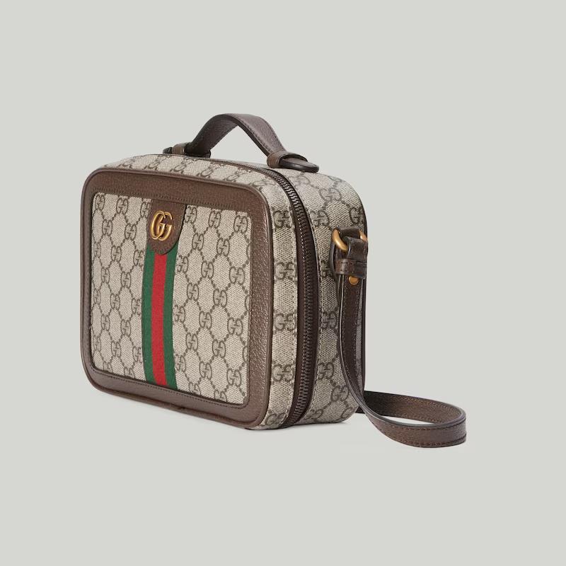 Túi Gucci Ophidia Small Shoulder Bag With Web Nam Màu Da