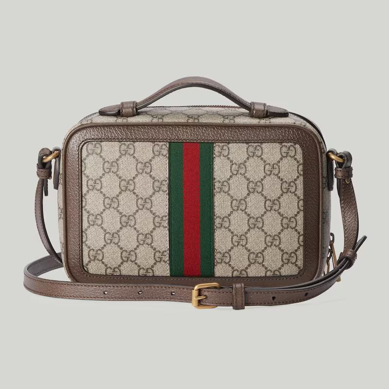 Túi Gucci Ophidia Small Shoulder Bag With Web Nam Màu Da