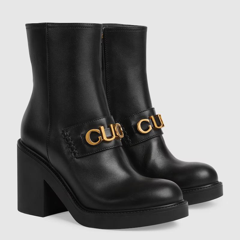 Giày Gucci Boot Nữ Đen Cao Cổ