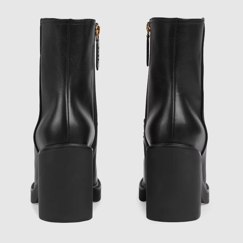 Giày Gucci Boot Nữ Đen Cao Cổ