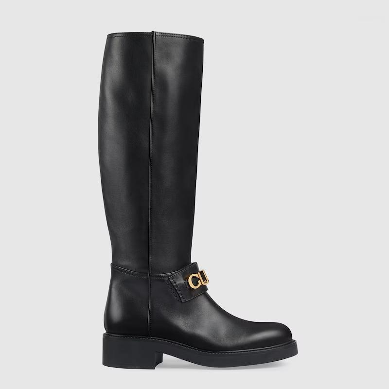 Giày Gucci Boot Nữ Đen Dài 