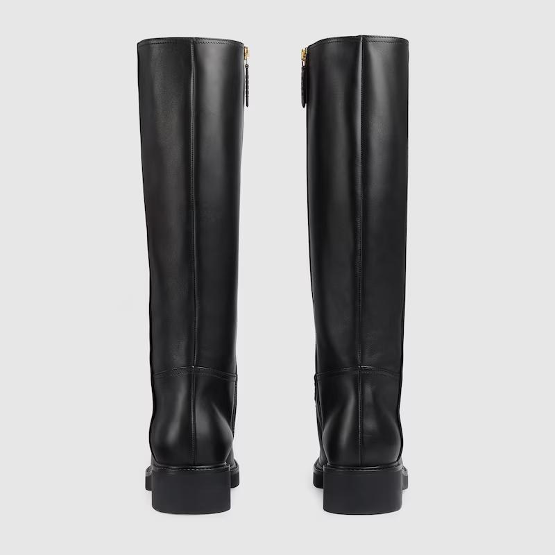 Giày Gucci Boot Nữ Đen Dài 