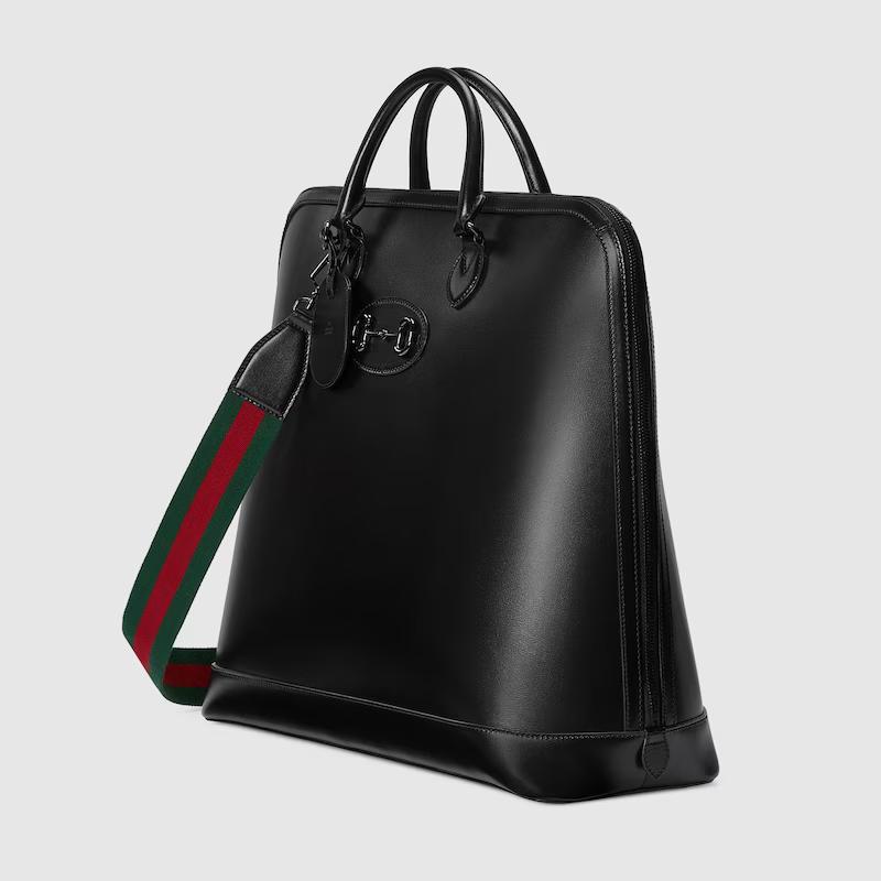 Túi Gucci Horsebit 1955 Large Duffle Bag Nam Màu Đen