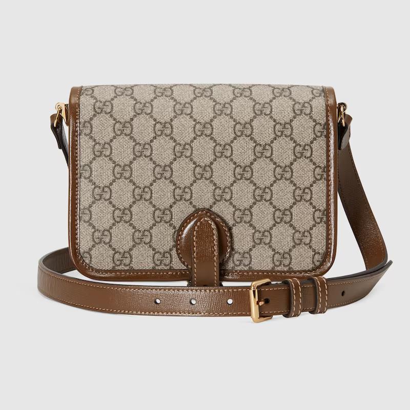 Túi Gucci Mini Shoulder Bag With Interlocking G Nam Màu Da Nâu