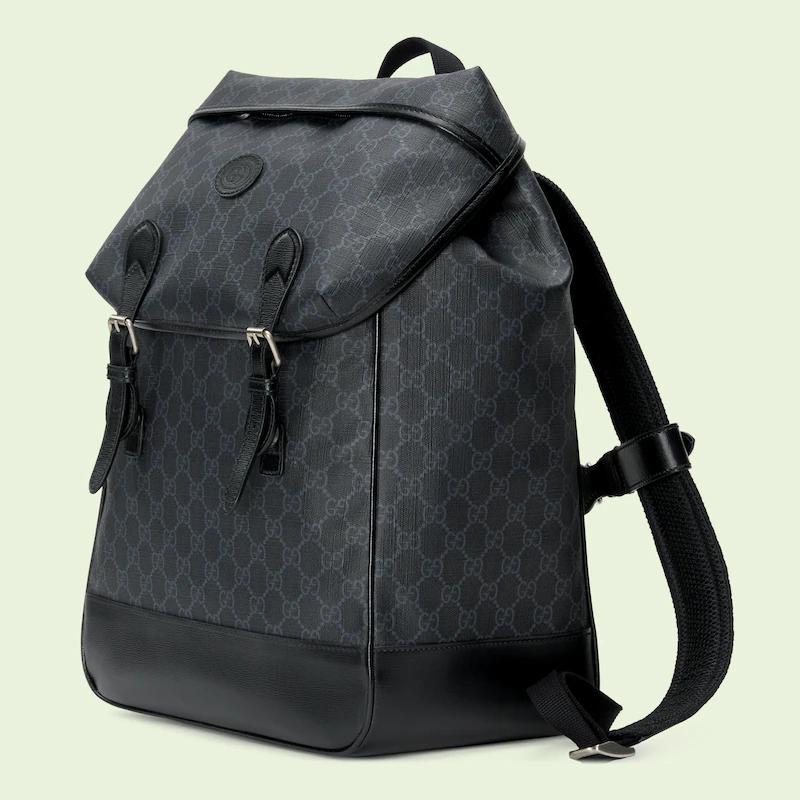 Túi Gucci Medium Backpack With Interlocking G Nam Màu Đen