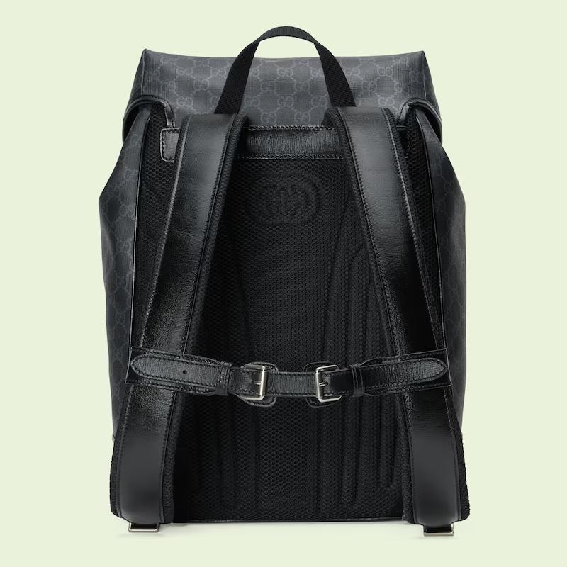 Túi Gucci Medium Backpack With Interlocking G Nam Màu Đen