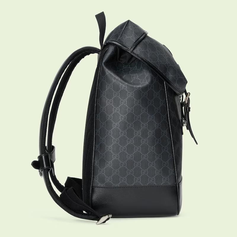 Túi Gucci Medium Backpack With Interlocking G Nam Màu Đen