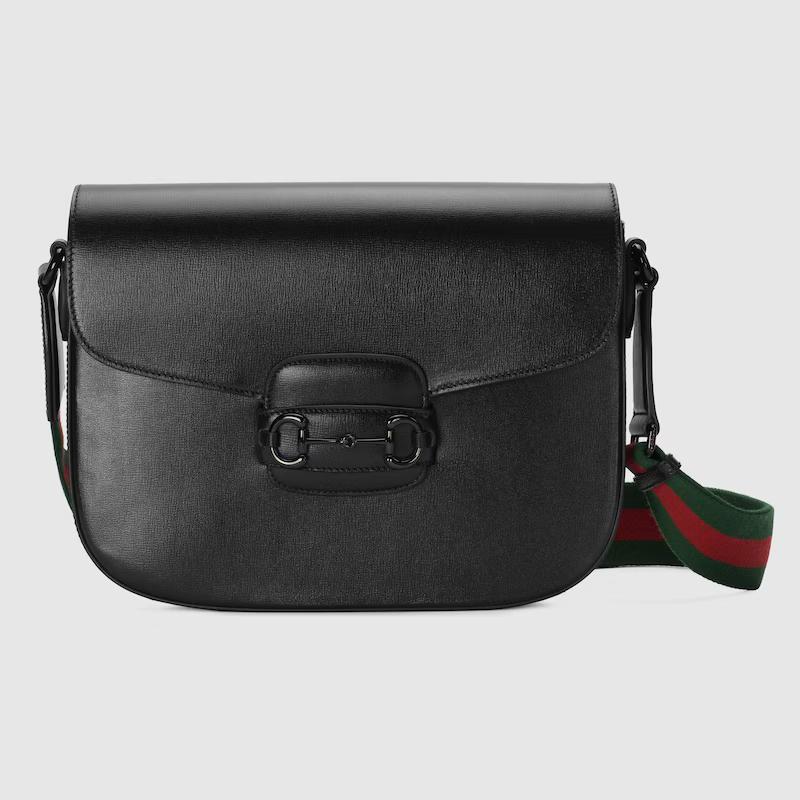 Túi Gucci Horsebit 1955 Shoulder Bag Nam Màu Đen