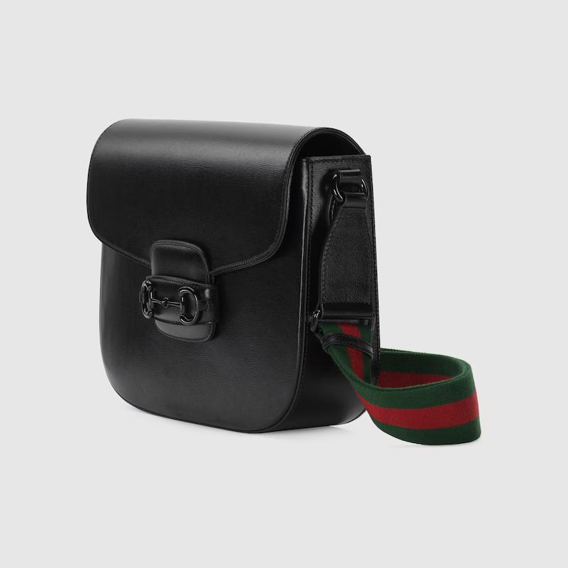 Túi Gucci Horsebit 1955 Shoulder Bag Nam Màu Đen