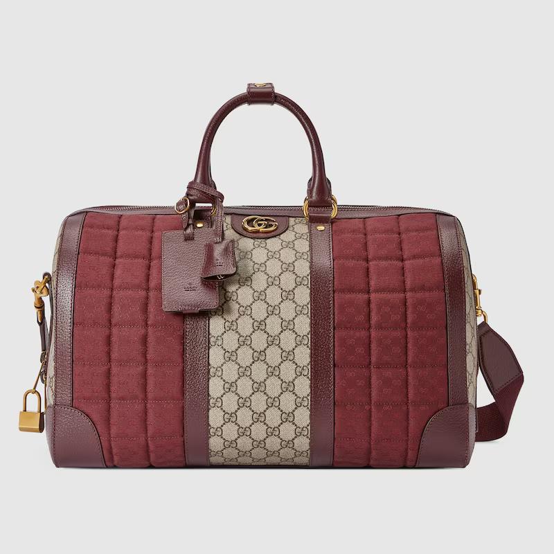 Túi Gucci Mini Canvas Small Duffle Bag Nam Màu Đỏ