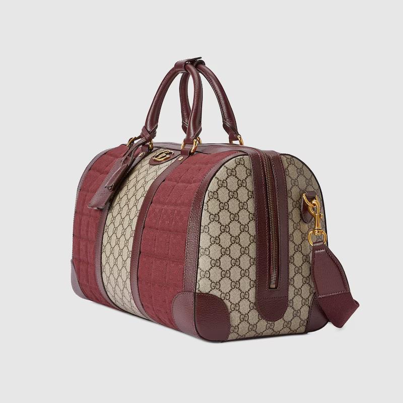 Túi Gucci Mini Canvas Small Duffle Bag Nam Màu Đỏ