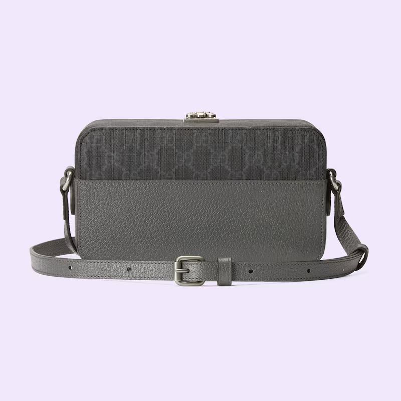 Túi Gucci Gg Mini Bag With Cut-Out Interlocking G Nam Màu Xám