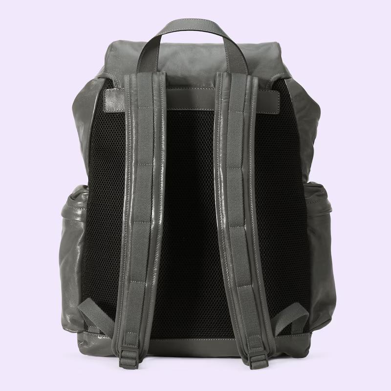 Túi Gucci Backpack With Tonal Double G Nam Màu Xám