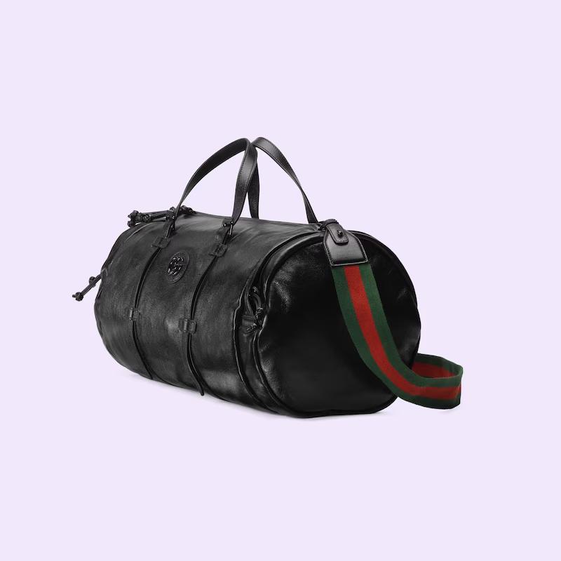 Túi Gucci Large Duffle Bag With Tonal Double G Nam Màu Đen