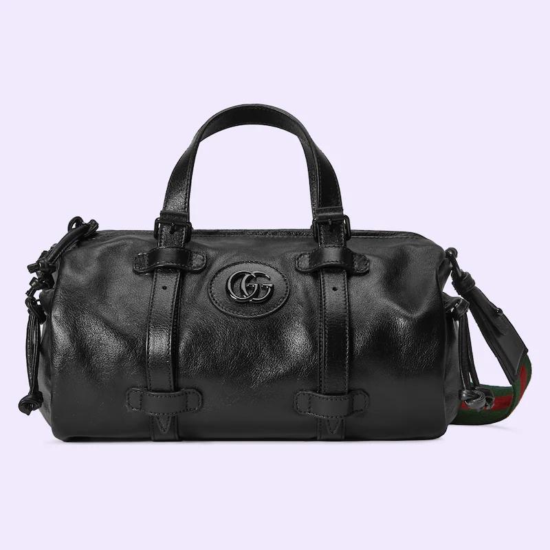 Túi Gucci Small Duffle Bag With Tonal Double G Nam Màu Đen