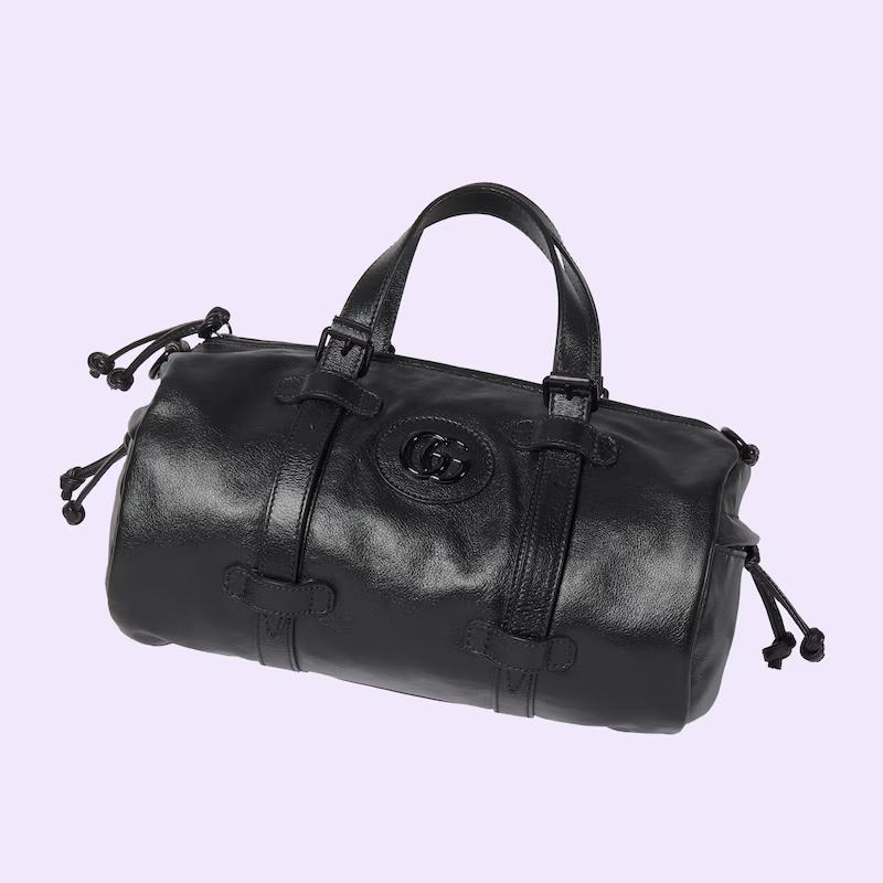 Túi Gucci Small Duffle Bag With Tonal Double G Nam Màu Đen