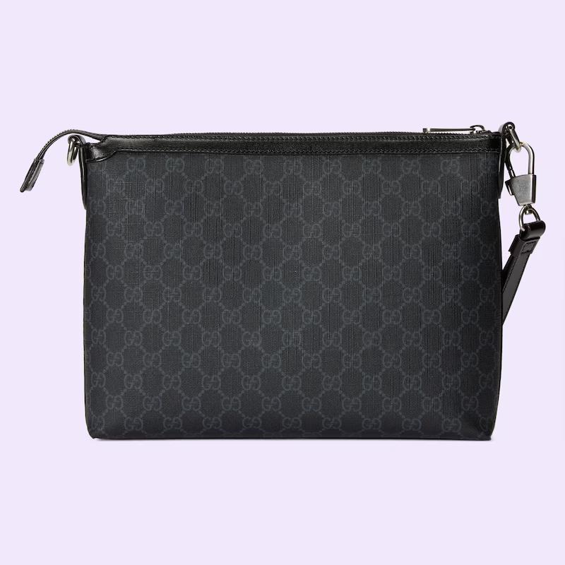 Túi Gucci Messenger Bag With Interlocking G Nam Màu Đen