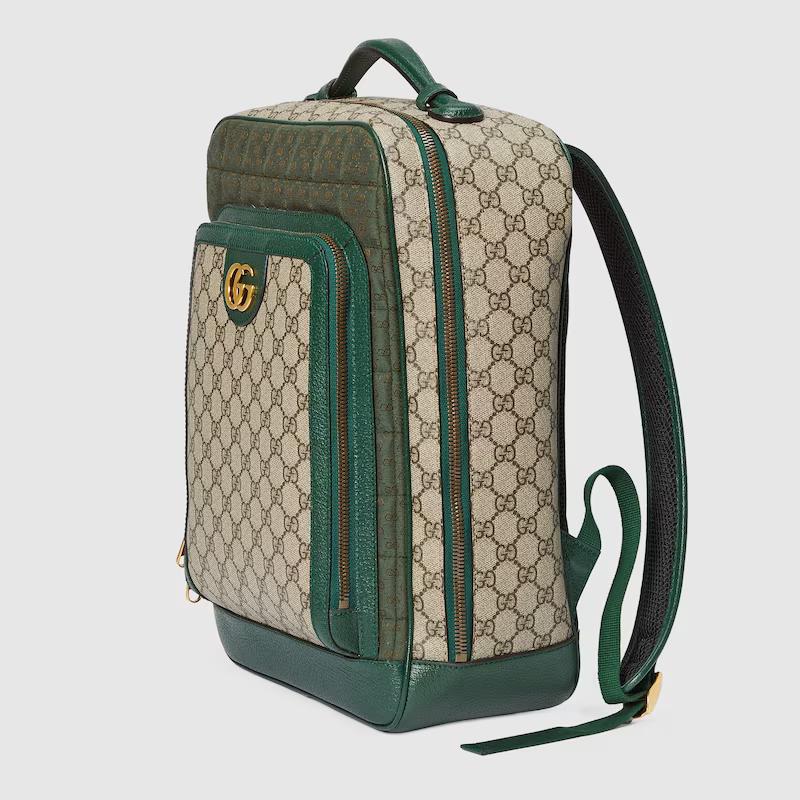 Túi Gucci Mini Gg Canvas Medium Backpack Nam Màu Xanh