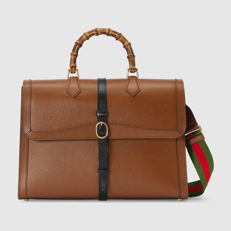 Túi Gucci Diana Briefcase Nam Màu Nâu