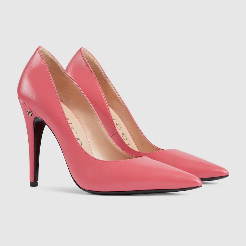 Giày Gucci High Heel Pump Nữ Hồng