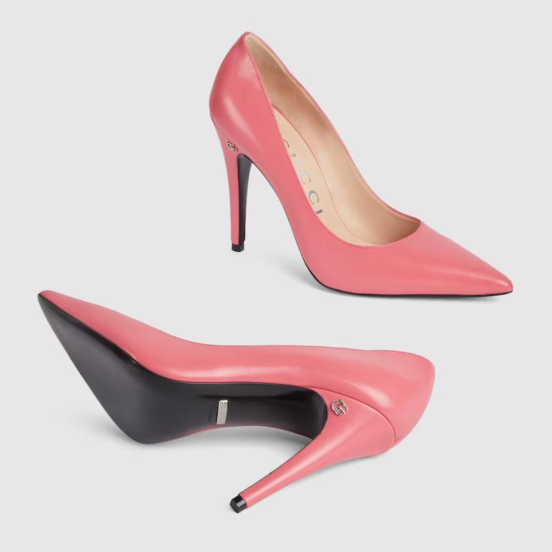 Giày Gucci High Heel Pump Nữ Hồng