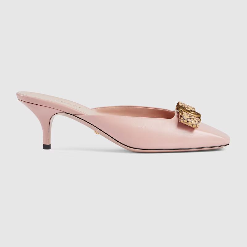 Giày Gucci Interlocking G Mule Nữ Hồng