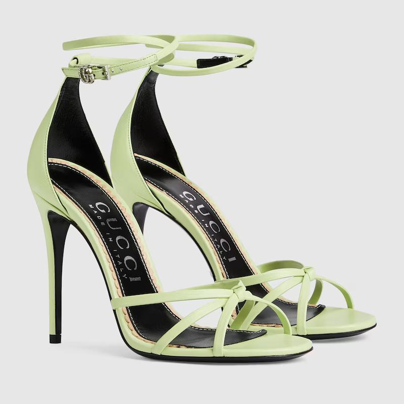 Giày Gucci Strappy Sandal Nữ Xanh