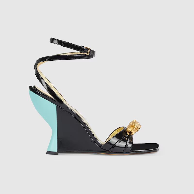 Giày Gucci High Heel Sandal With Hardware Nữ Đen