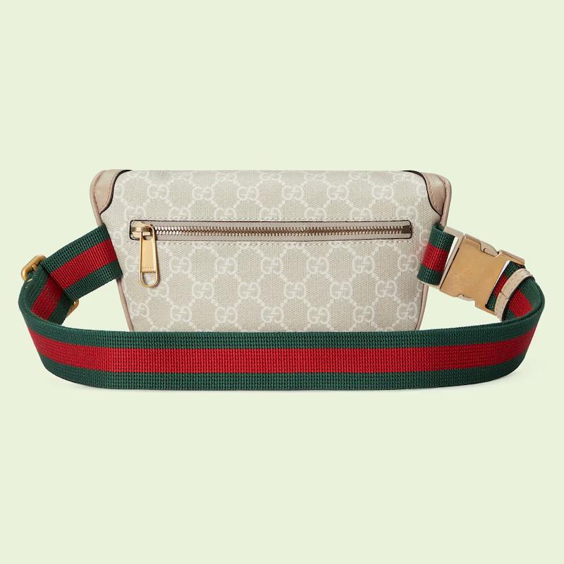 Túi Gucci Belt Bag With Interlocking G Nam Màu Da Trắng