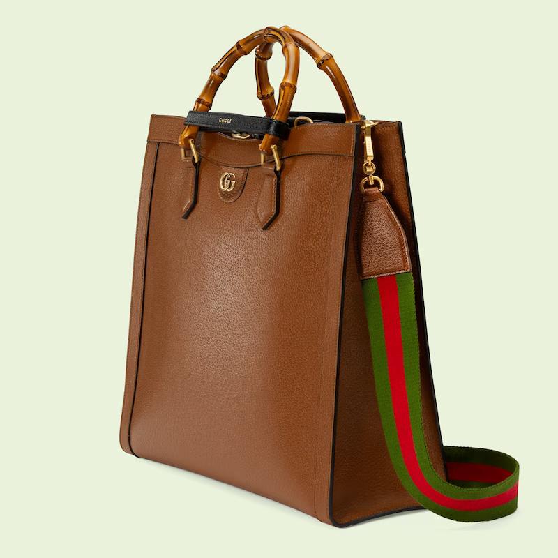 Túi Gucci Diana Large Tote Nam Màu Nâu