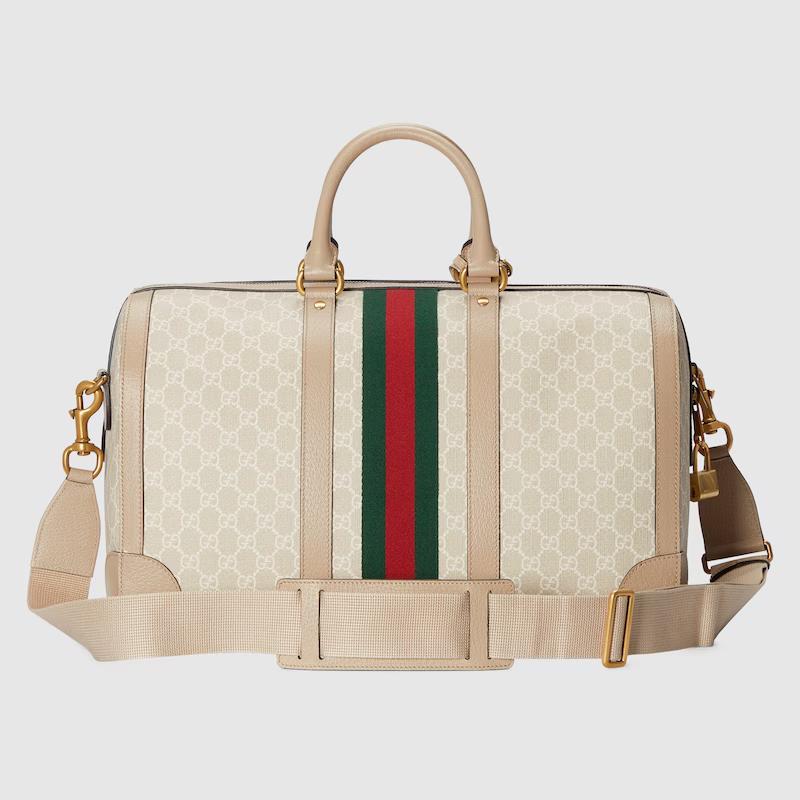 Túi Gucci Savoy Small Duffle Bag Nam Màu Da Trắng