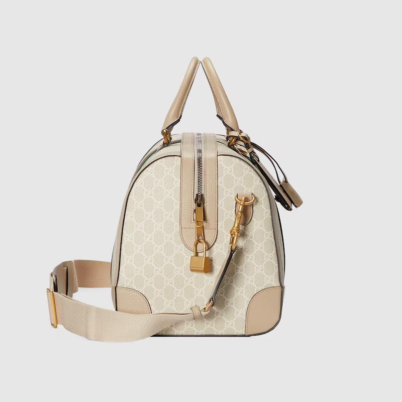 Túi Gucci Savoy Small Duffle Bag Nam Màu Da Trắng