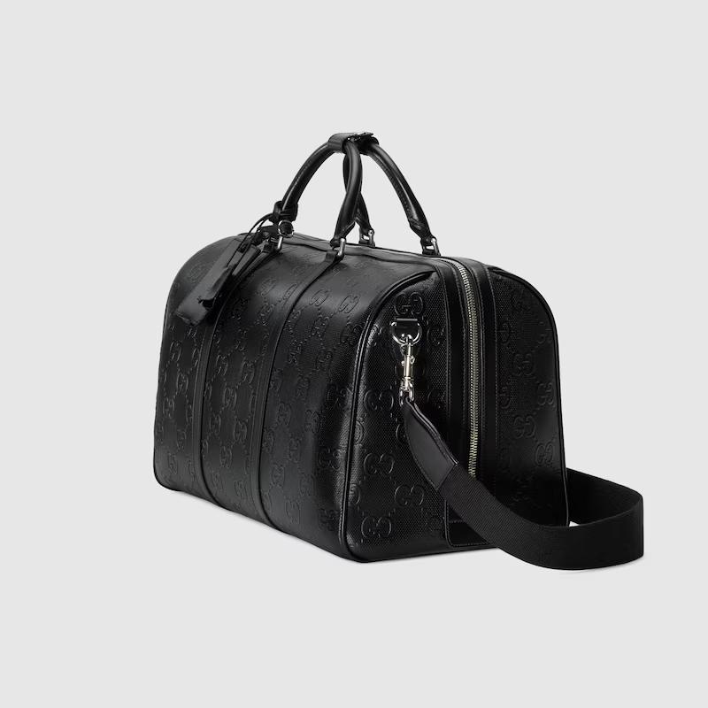 Túi Gucci Gg Embossed Briefcase Nam Màu Đen