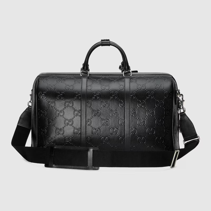 Túi Gucci Gg Embossed Briefcase Nam Màu Đen