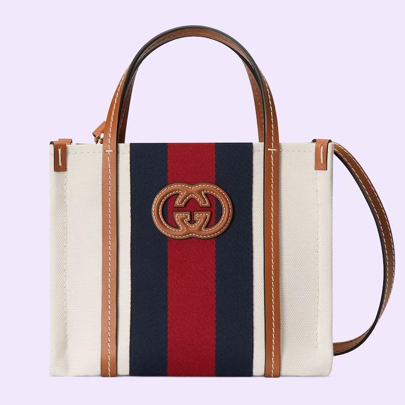 Túi Gucci Mini Interlocking G Tote Bag Nam Màu Da Đỏ