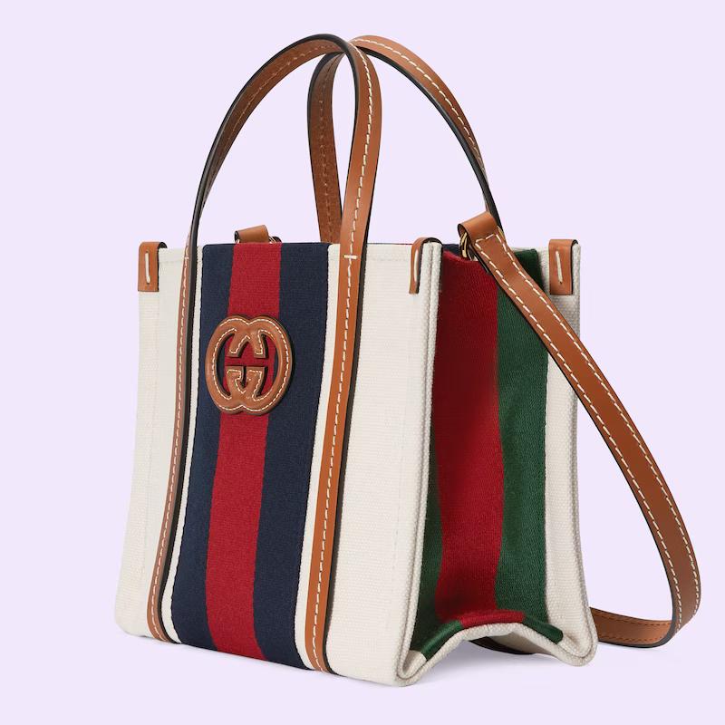 Túi Gucci Mini Interlocking G Tote Bag Nam Màu Da Đỏ