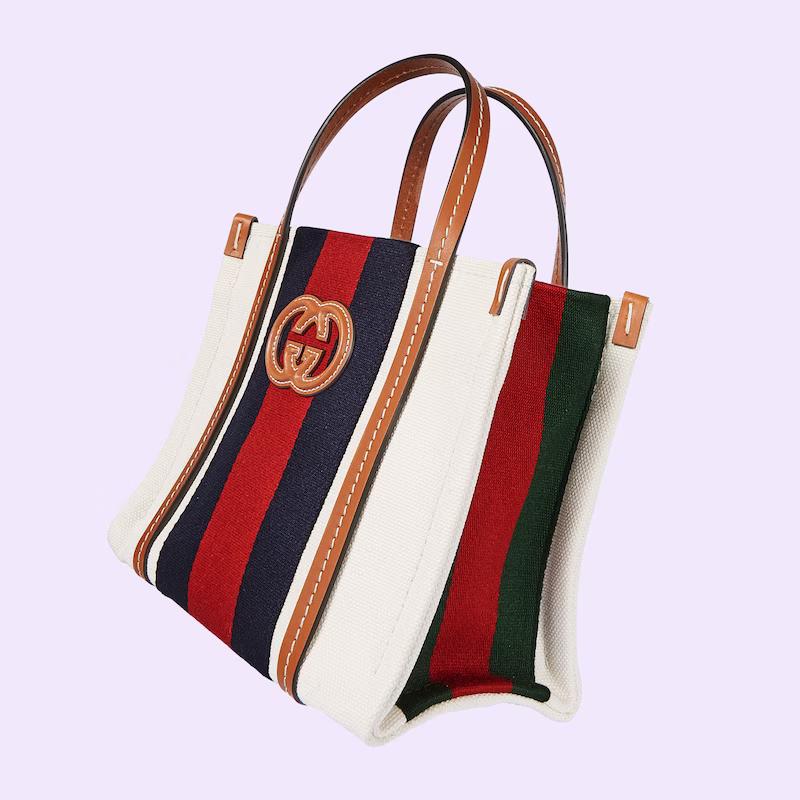 Túi Gucci Mini Interlocking G Tote Bag Nam Màu Da Đỏ