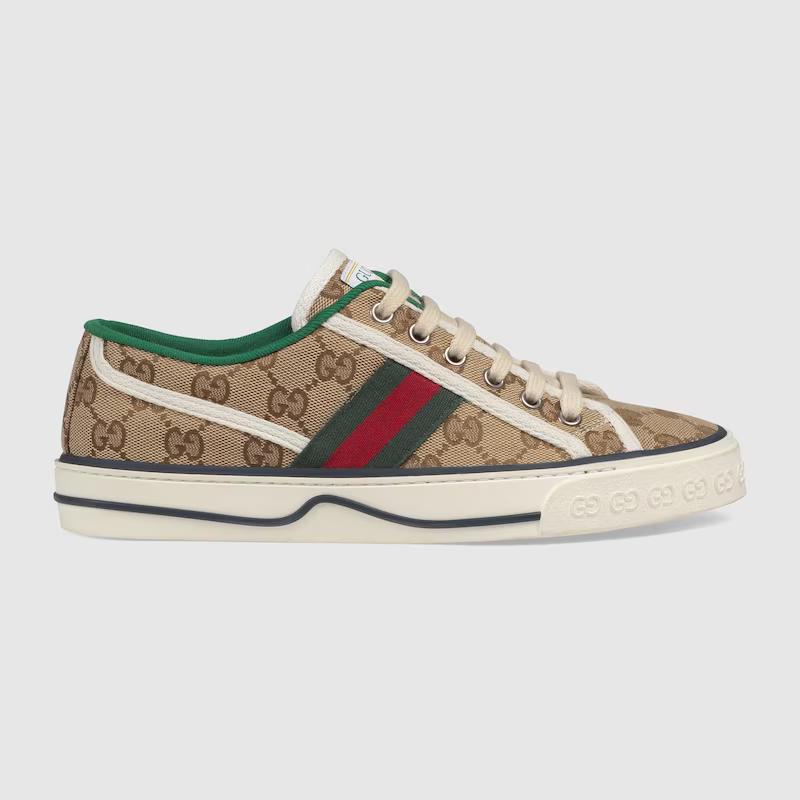 Giày Gucci Gg Gucci Tennis 1977 Sneaker Nữ Nâu Xanh