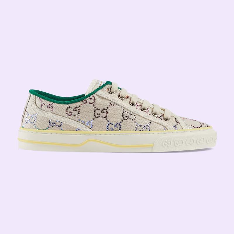 Giày Gucci Tennis 1977 Sneaker Nữ Da Xanh