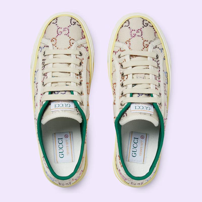 Giày Gucci Tennis 1977 Sneaker Nữ Da Xanh