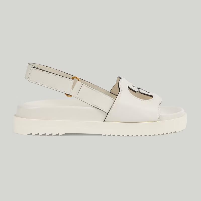 Giày Gucci Interlocking G Sandal Nữ Trắng