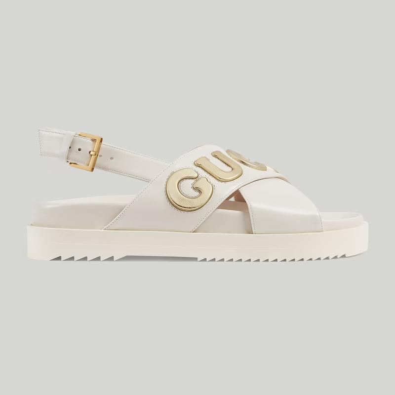 Giày Gucci Sandal Nữ Trắng