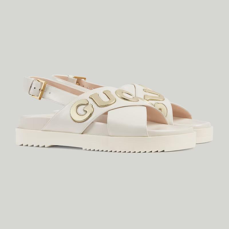 Giày Gucci Sandal Nữ Trắng