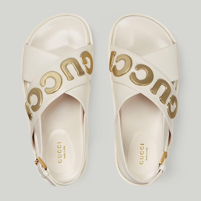 Giày Gucci Sandal Nữ Trắng