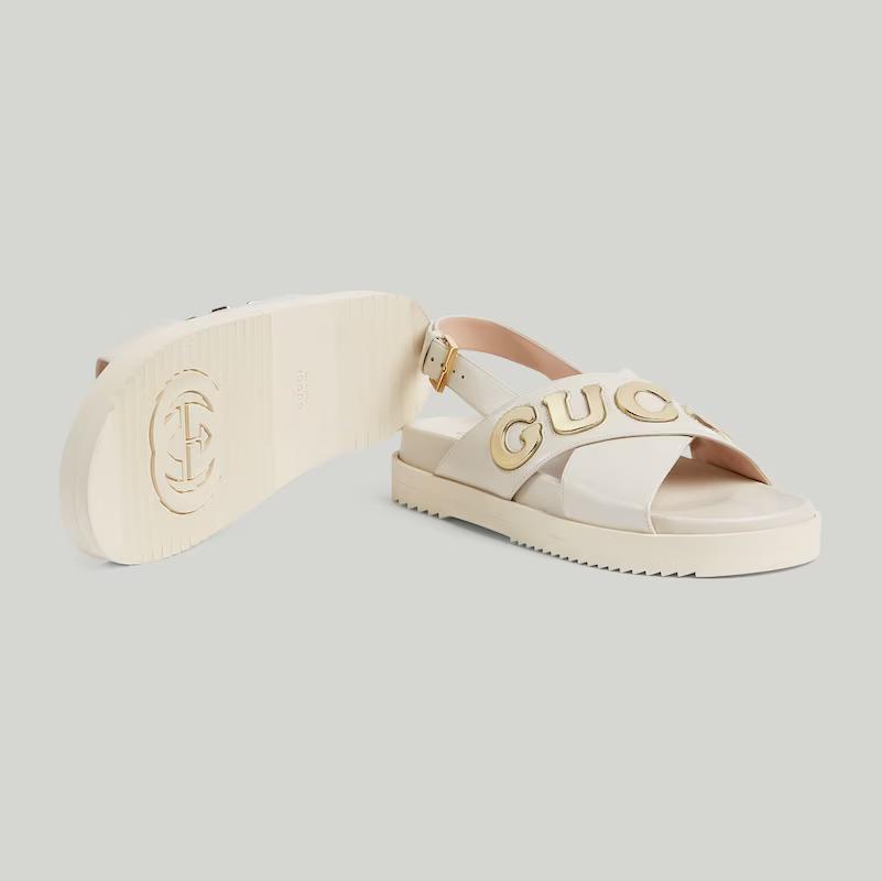 Giày Gucci Sandal Nữ Trắng